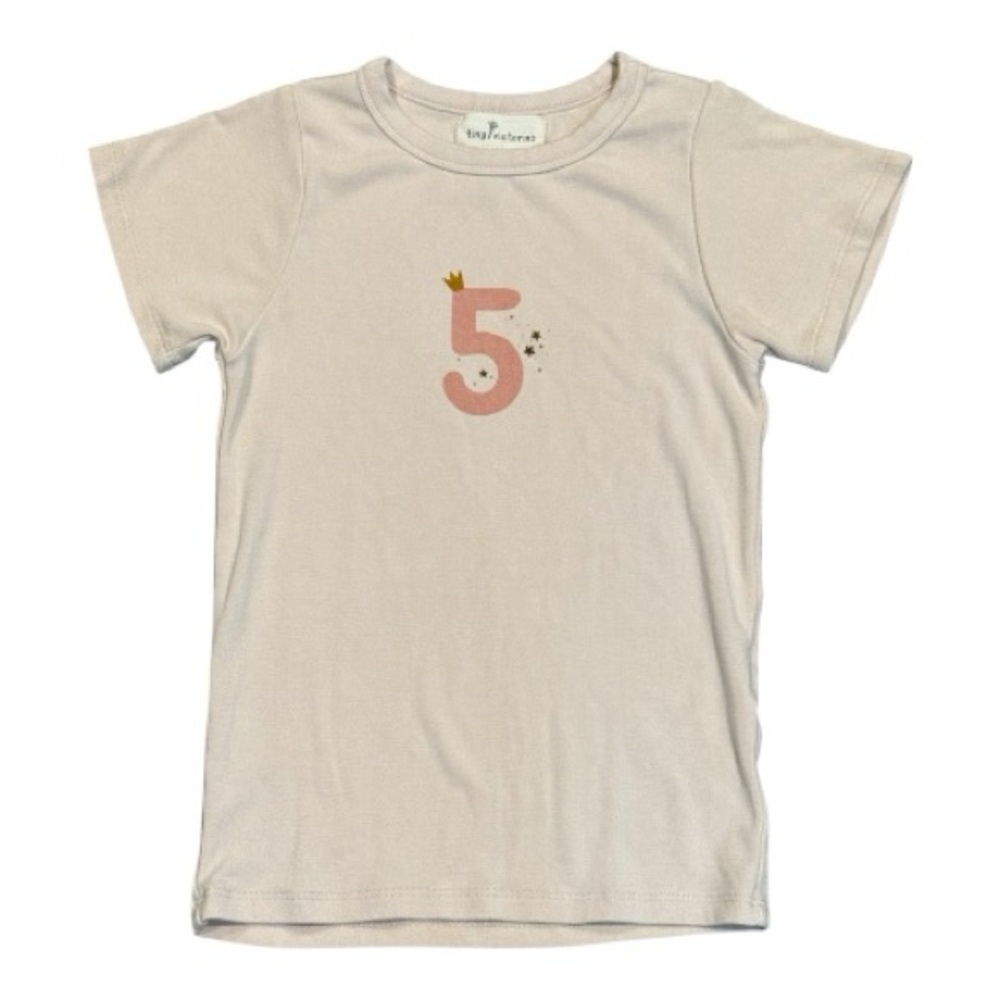 Tiny Victories Pink Number 5 T-Shirt